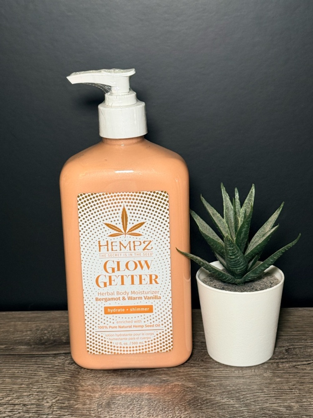 Hempz Glow Getter Herbal Body Moisturizer Radiant Skin NEW SEALED